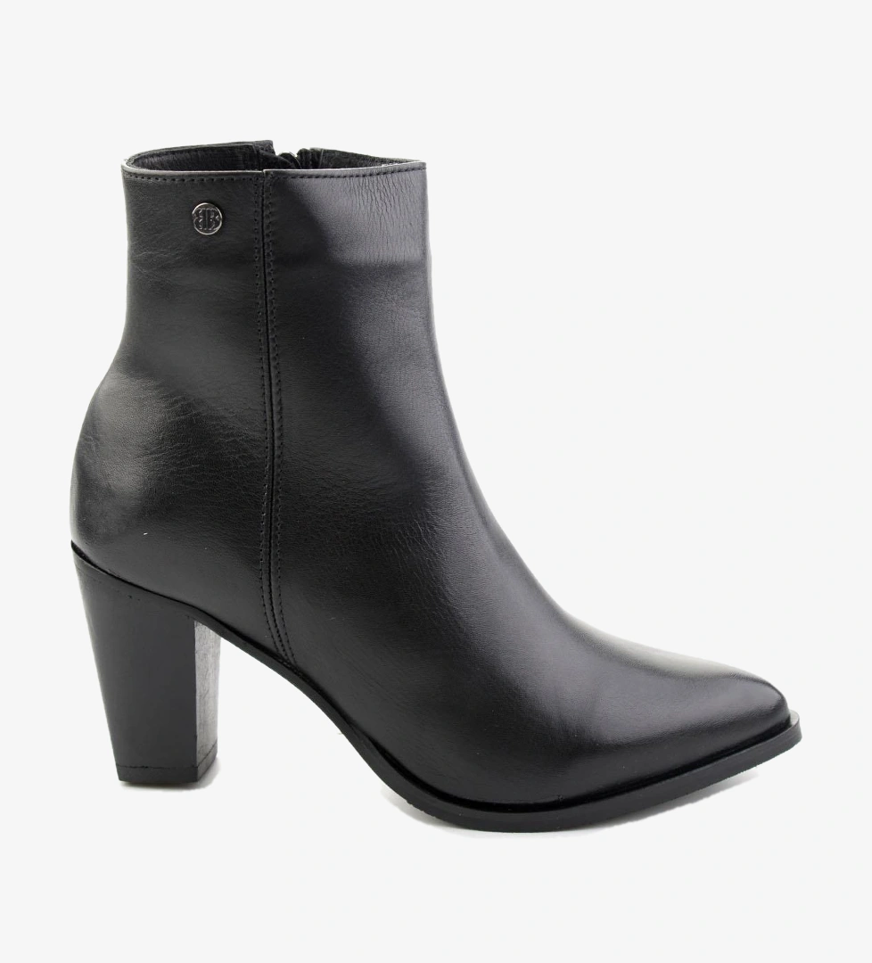 Siyah Hakiki Deri Kadın Bot & Bootie K02750740703