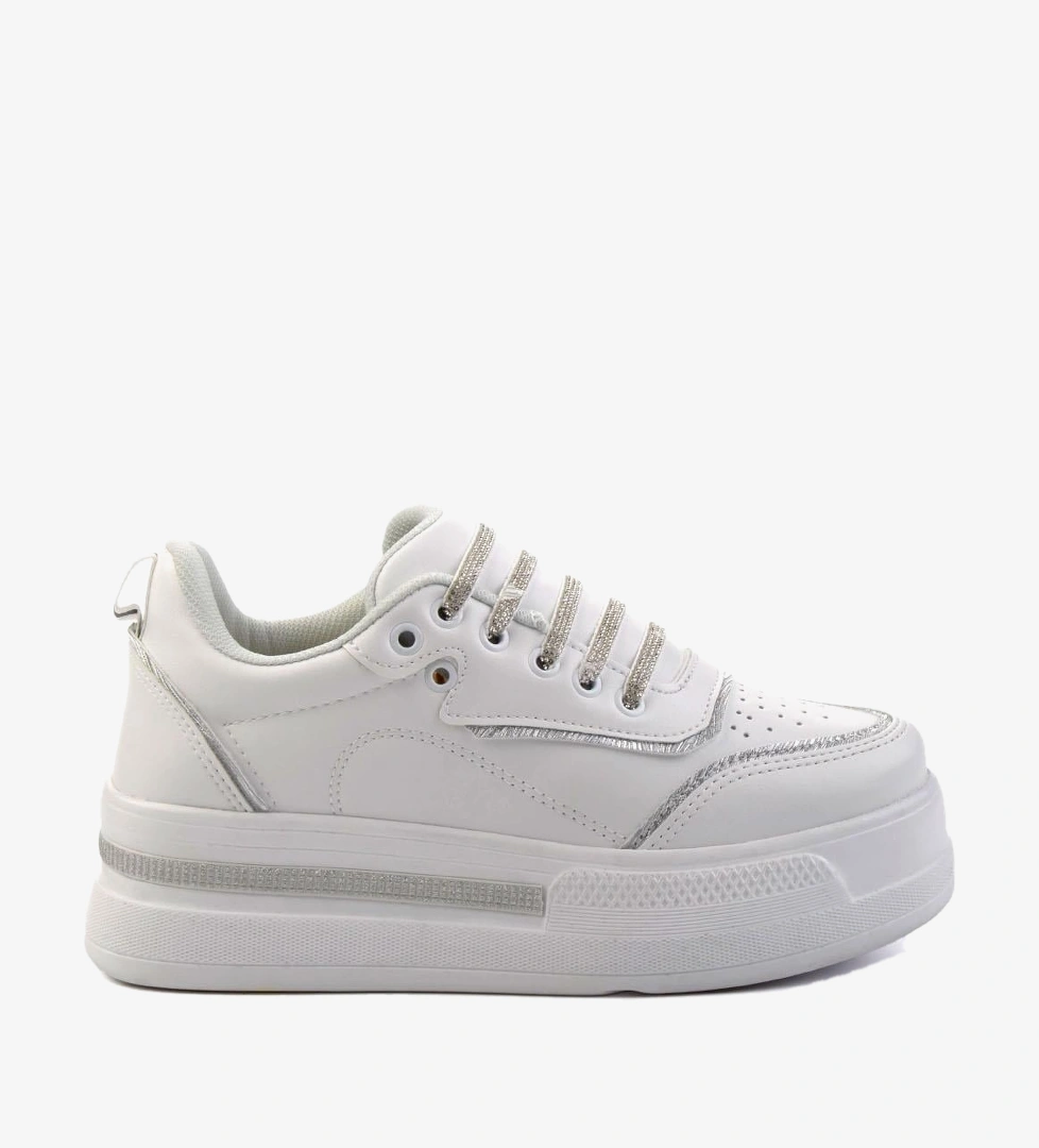Beyaz Kadın Sneaker K01027031909