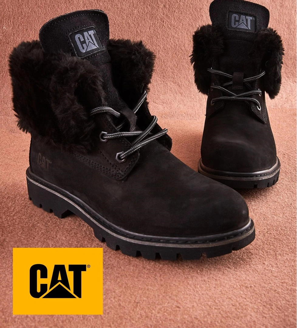 Black Hakiki Deri Kadın Bot & Bootie CAT0111118401
