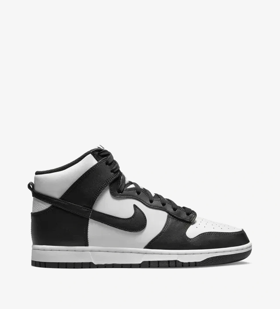 Nike Nike Dunk High Retro Erkek Beyaz/siyah Spor Ayakkabı model görseli