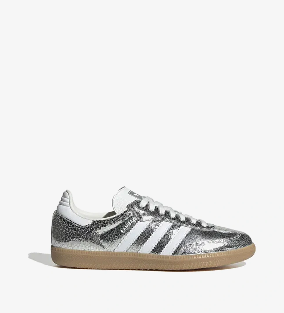 adidas Originals Samba OG ''Silver Metallic Broken Leather'' Kadın Spor Ayakkabı