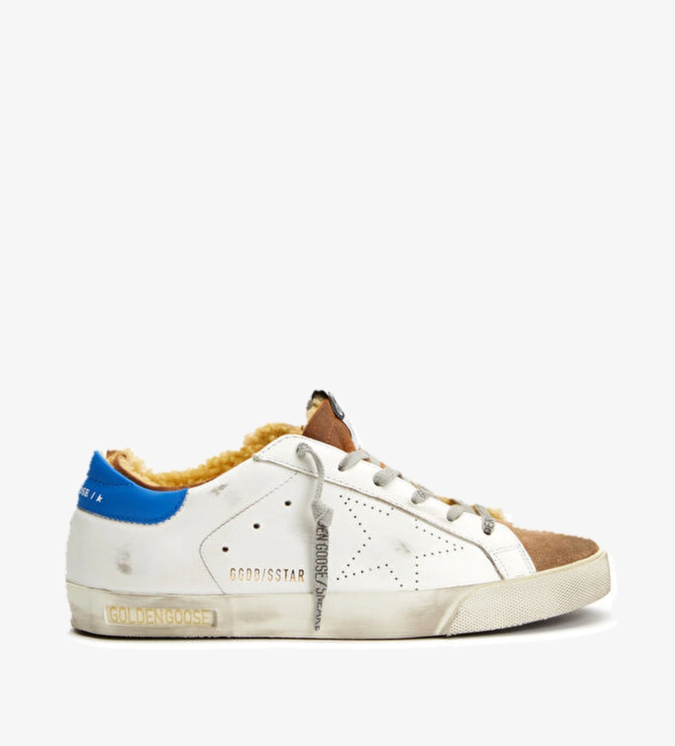 Superstar Mavi Beyaz Kadın Deri Sneaker - Görsel 1