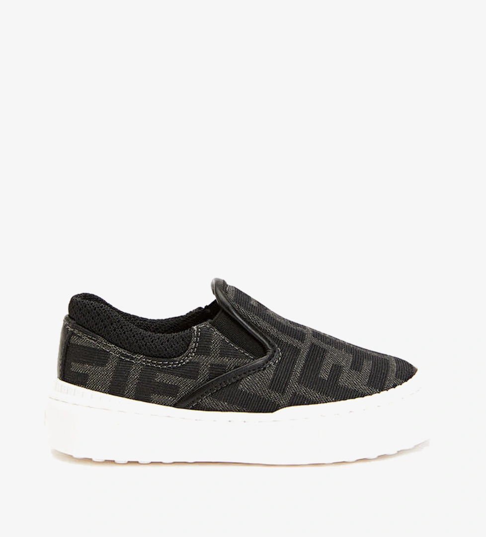 Fendi Siyah Gri Fendi Logolu