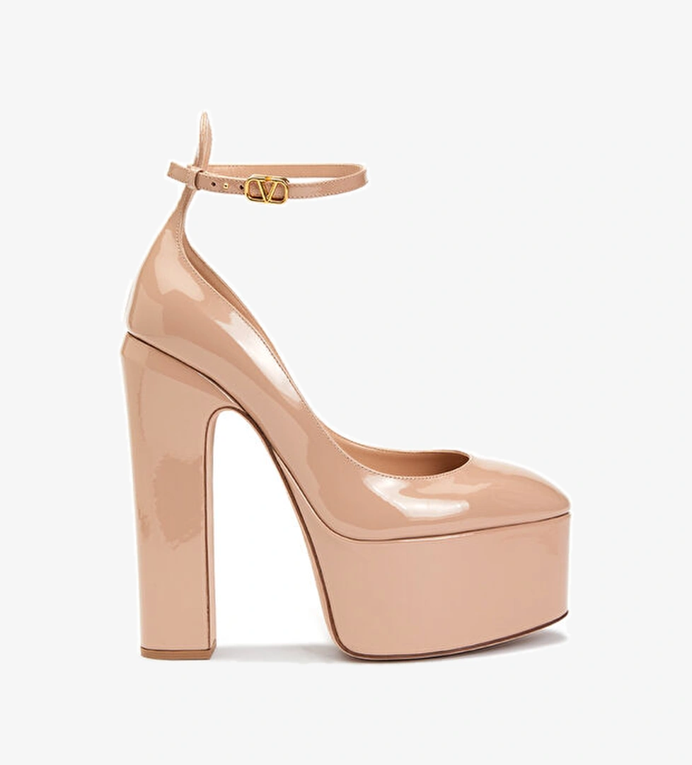Valentino Garavani Pudra Deri Topuklu Ayakkabı model görseli