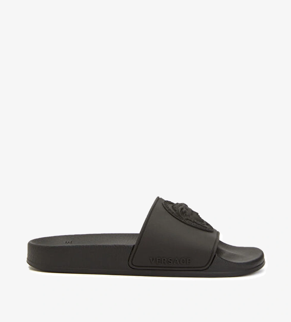 Versace Siyah Medusa Detaylı Unisex Terlik model görseli