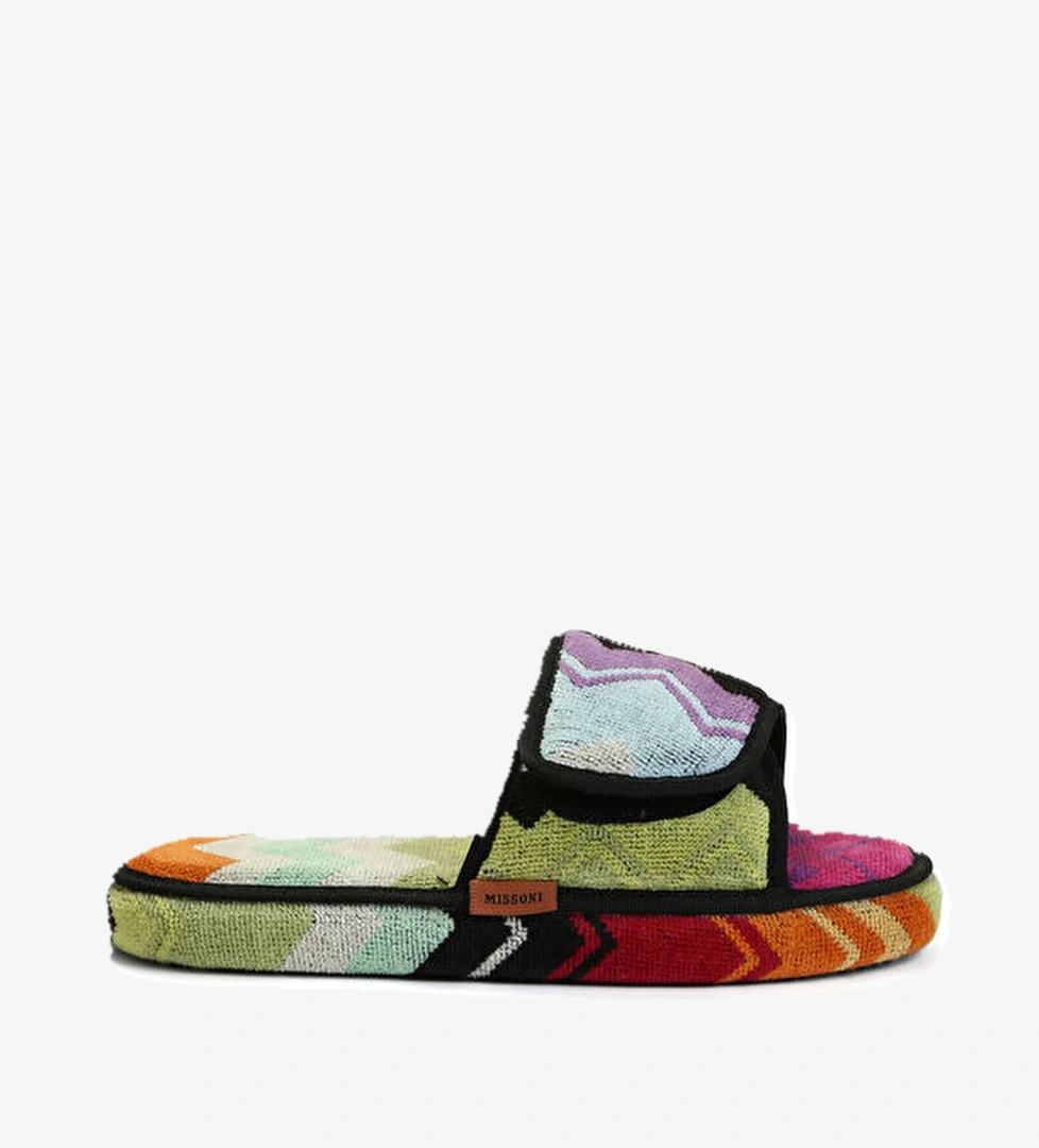 Missoni Colorblocked Zikzak Desenli Kadın Terlik model görseli