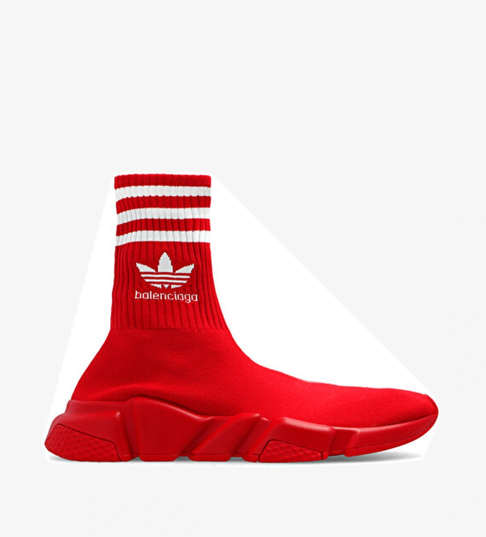 Balenciaga X Adidas Speed Kırmızı Erkek Sneaker model görseli