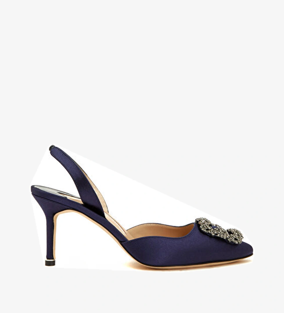 Lacivert Taşlı Gece Ayakkabısı - Görsel 1