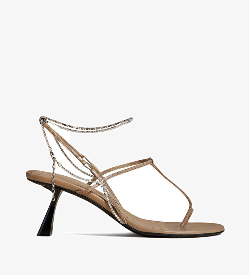 Khaite Haki Taşlı Kadın Sandalet model görseli