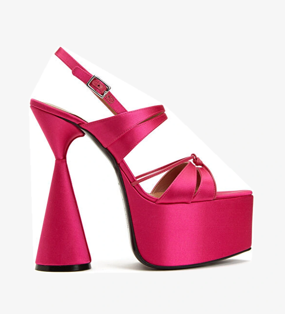 Belle Fuşya Kadın Sandalet - Görsel 1