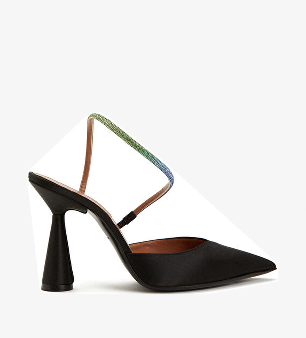 D'accori Saturn Siyah Topuklu Ayakkabı model görseli