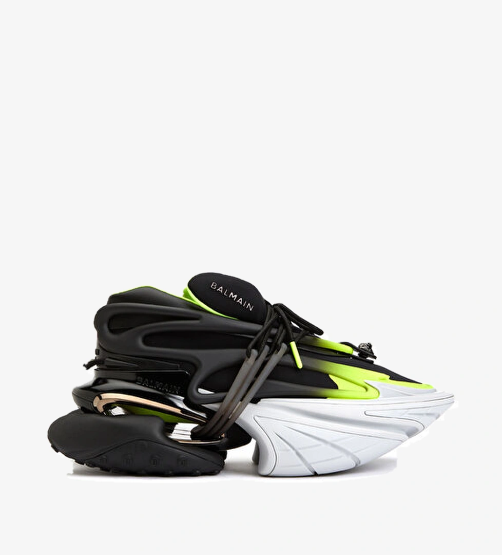 Balmain Fluorescent Unicorn Siyah Erkek Sneaker model görseli
