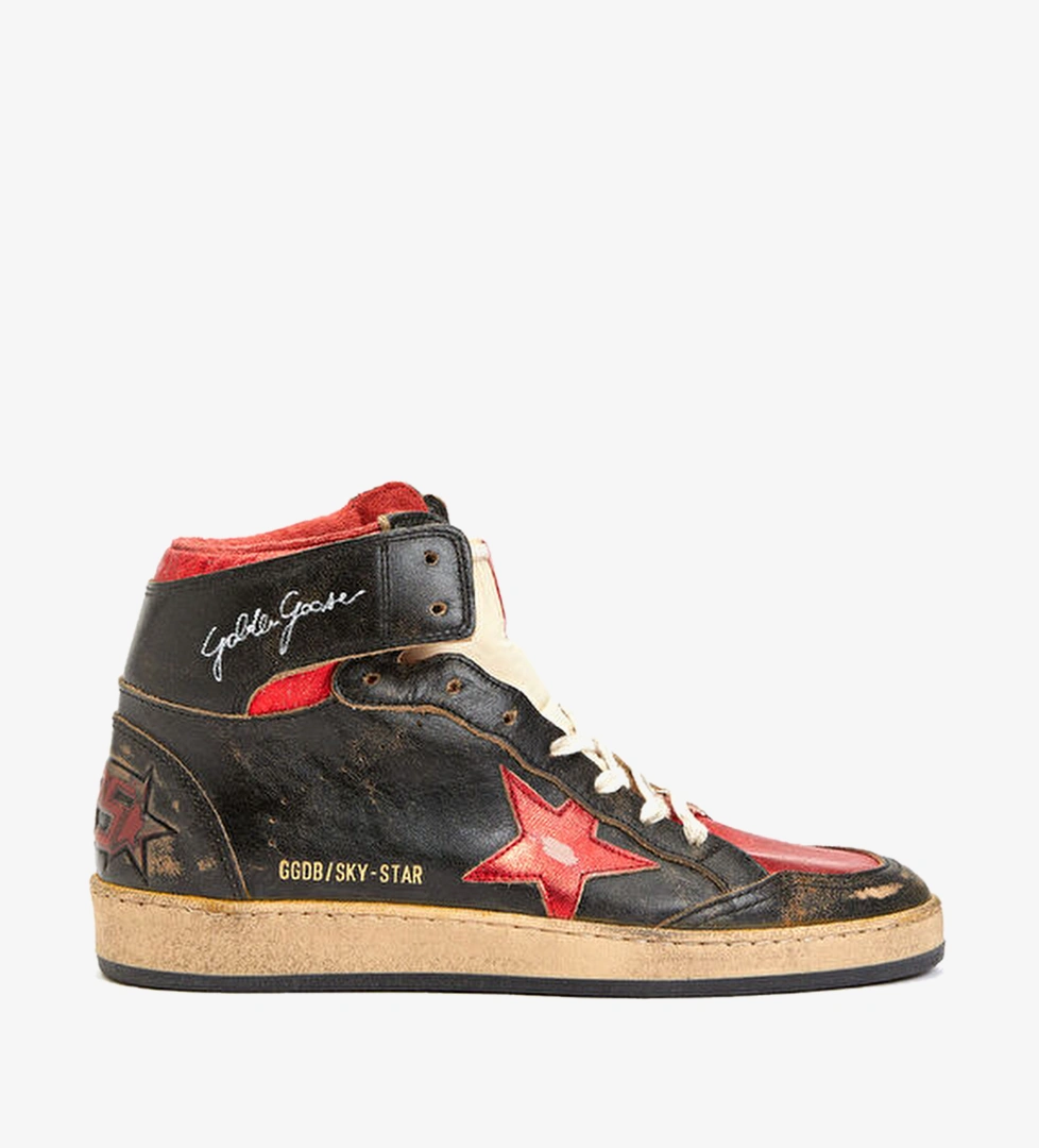 Golden Goose Siyah Altın Golden Goose Sky Star