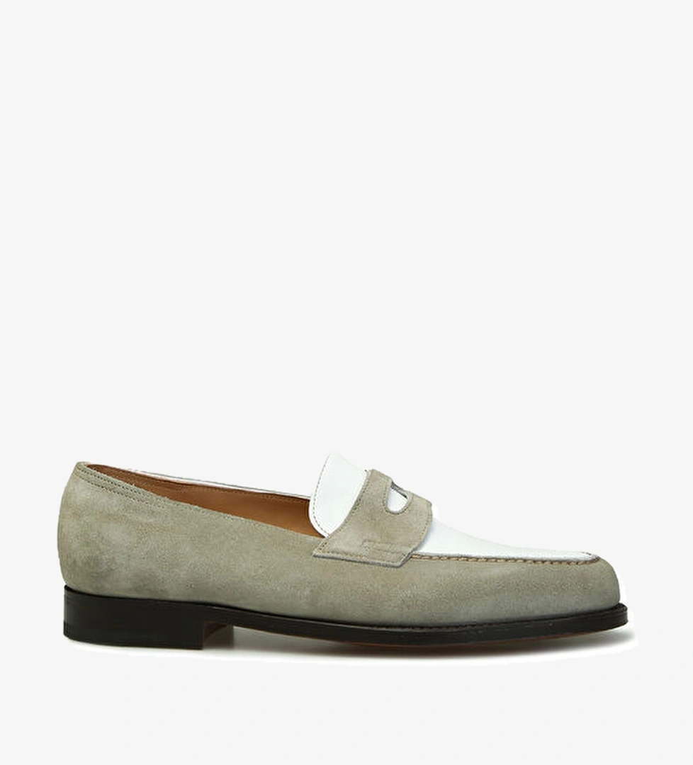 John Lobb Silver Beyaz Erkek Deri Loafer model görseli