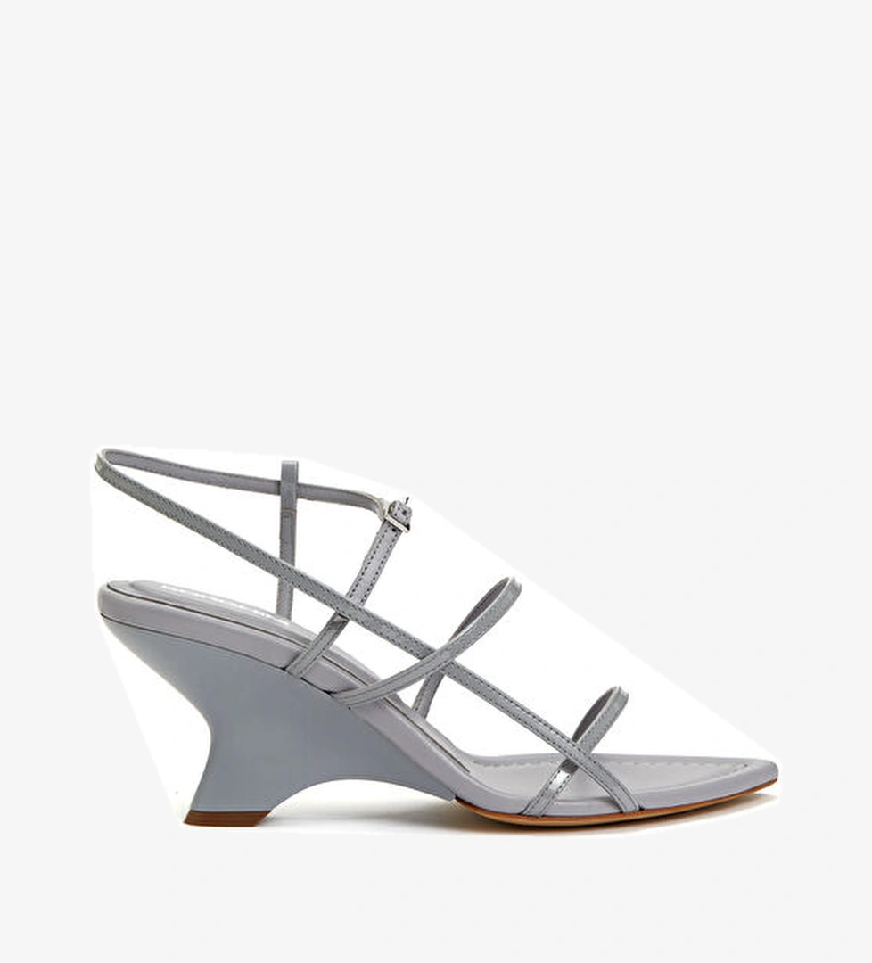 Gia Borghini Gia 26 Gri Kadın Deri Sandalet model görseli