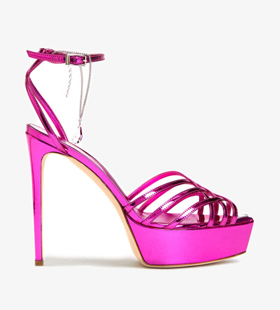 Nicolo Beretta Fuşya Aksesuar Detaylı Kadın Sandalet model görseli