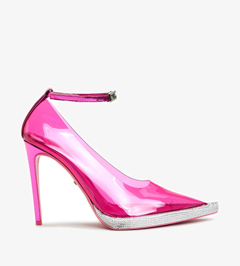 Gcds Fuşya Mikro Taş Detaylı Topuklu Ayakkabı model görseli