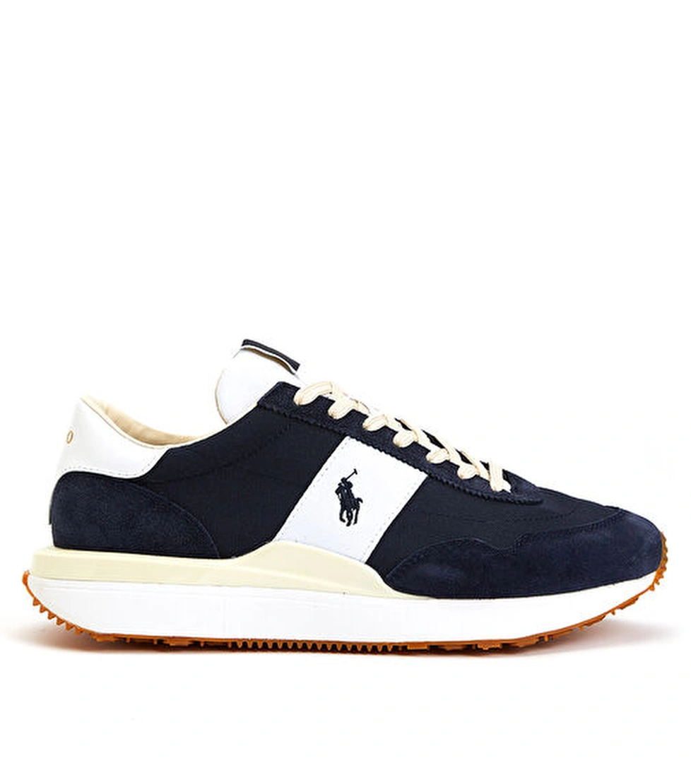 Polo Ralph Lauren Lacivert Logolu Deri Erkek Sneaker model görseli