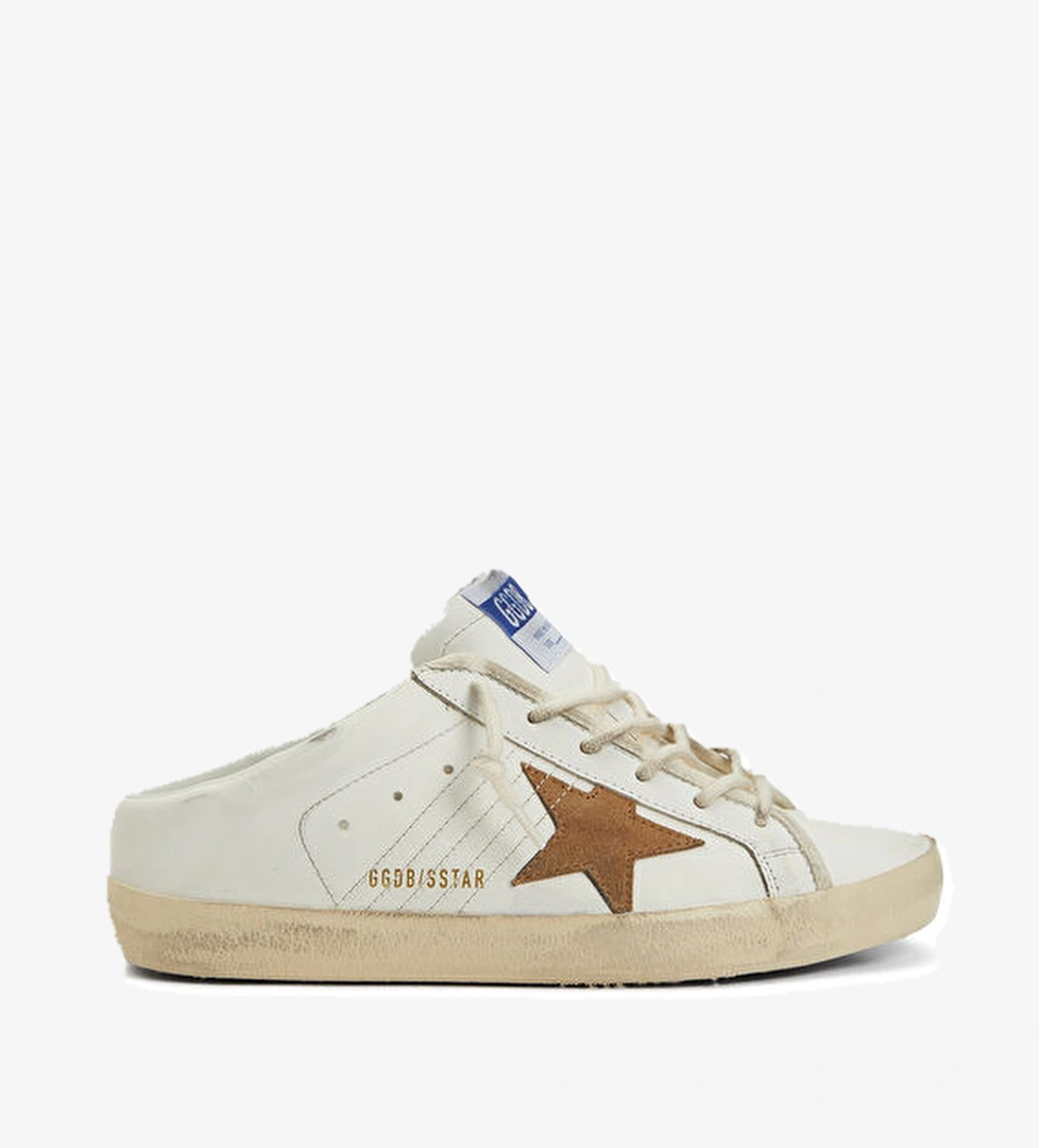 Golden Goose Super-Star Sabots Beyaz Kadın Deri Sneaker model görseli