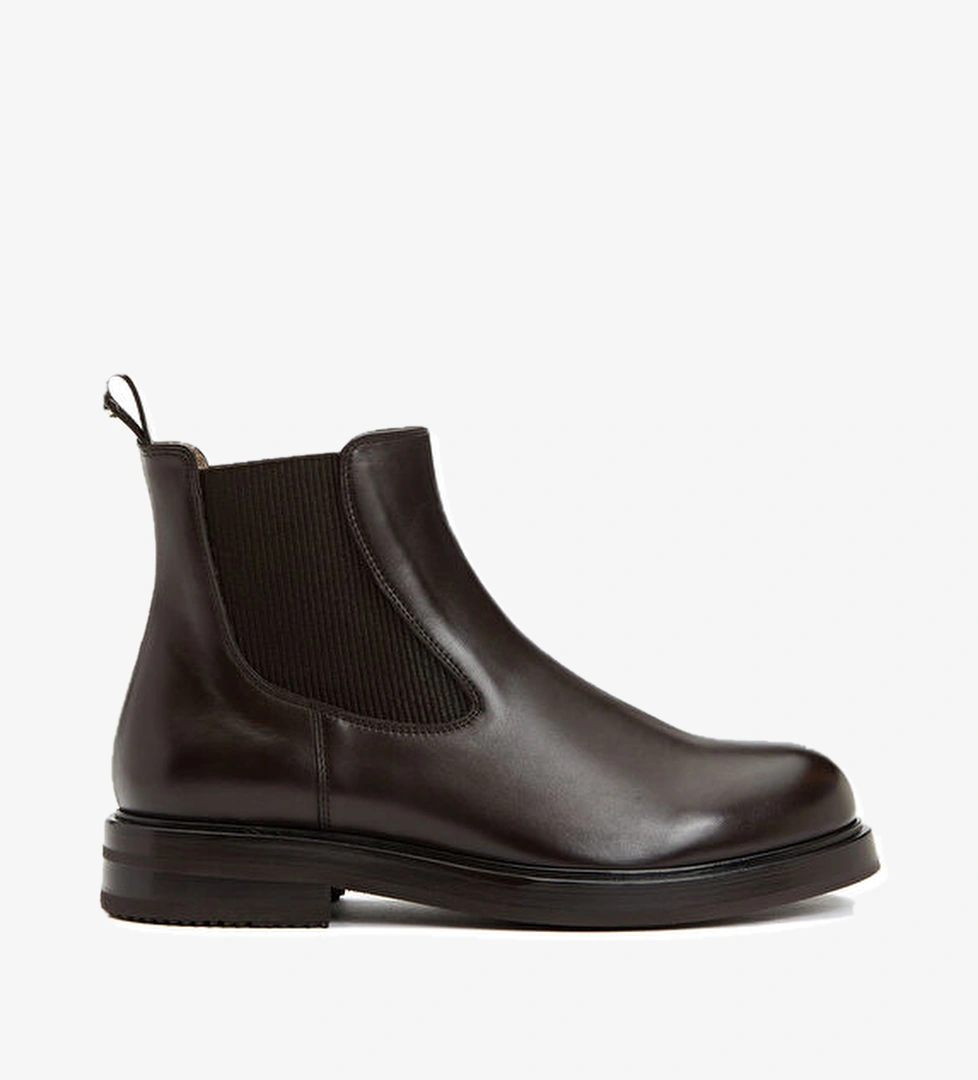 Kiton Kahverengi Lastikli Kadın Deri Bot model görseli