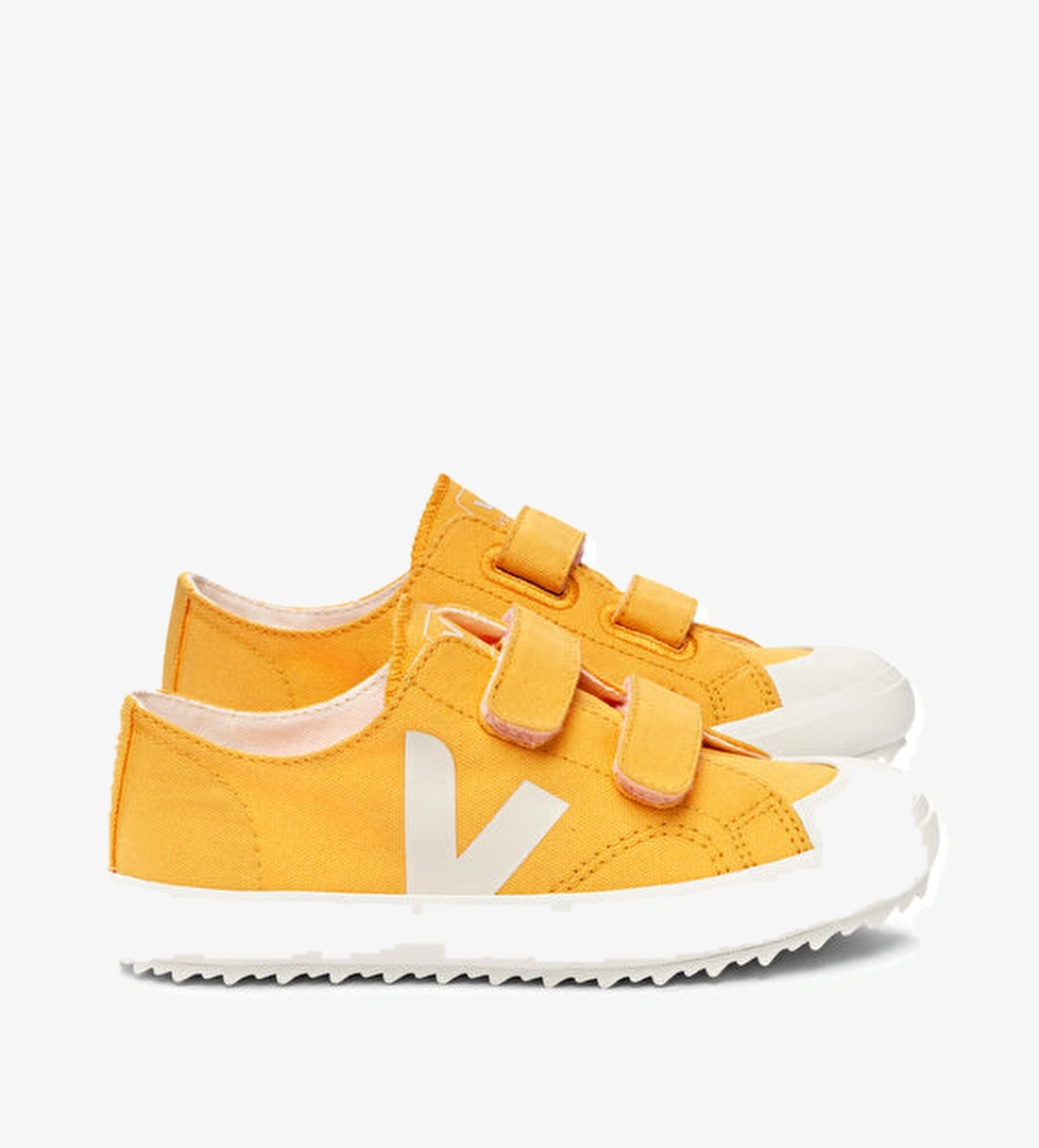 Veja Turuncu Logolu Unisex Çocuk Organik Pamuk Sneaker model görseli