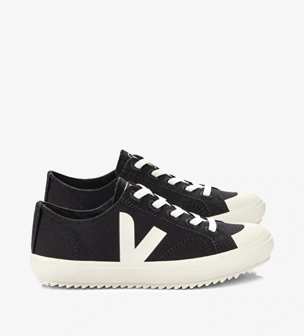Veja Siyah Logolu Unisex Çocuk Organik Pamuk Sneaker model görseli
