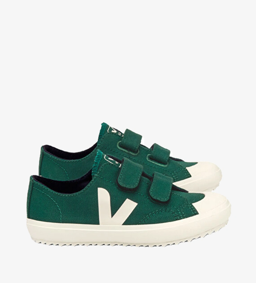 Veja Yeşil Logolu Unisex Çocuk Organik Pamuk Sneaker model görseli