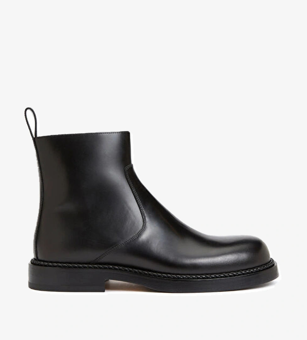 Bottega Veneta Siyah Erkek Deri Bot model görseli