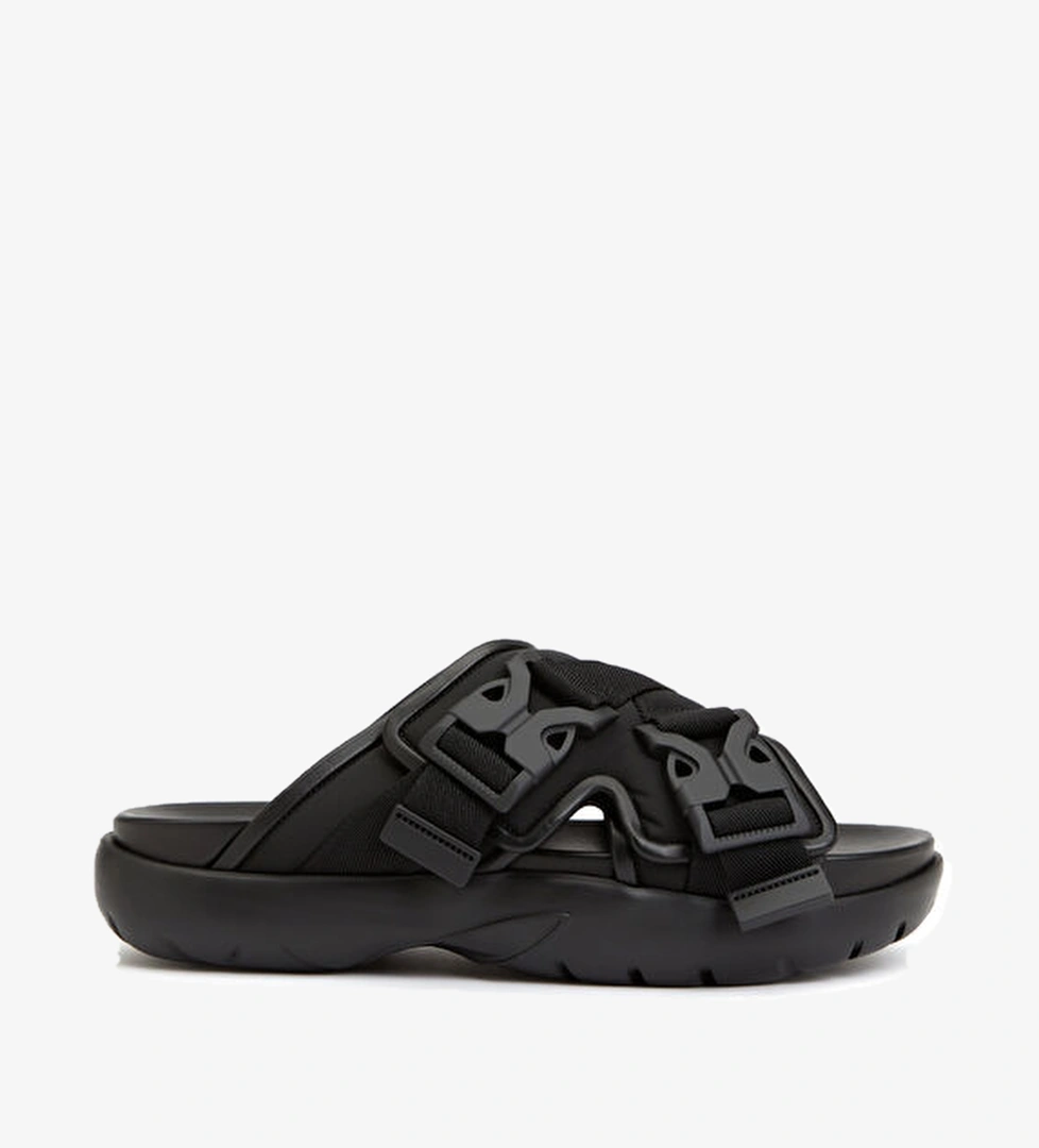 Bottega Veneta Siyah Erkek Deri Sandalet model görseli