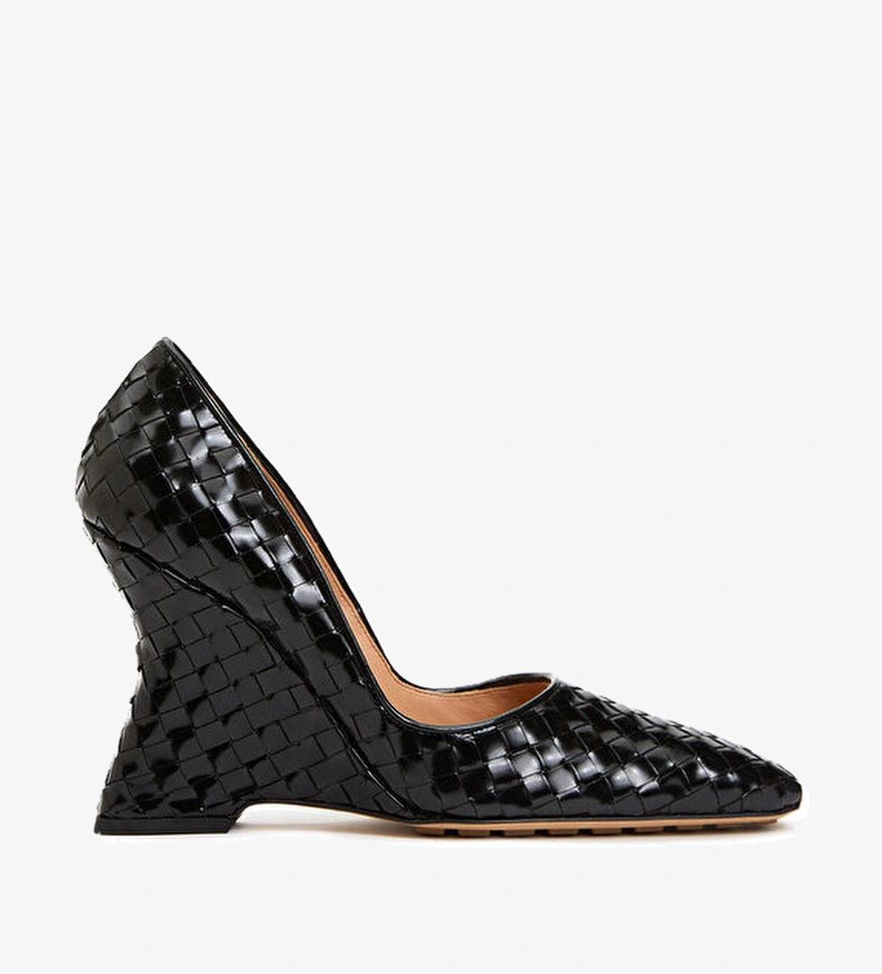 Bottega Veneta Comet Siyah Deri Topuklu Ayakkabı model görseli