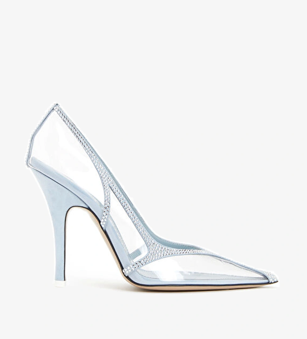 The Attico Venus Açık Mavi Deri Topuklu Ayakkabı model görseli