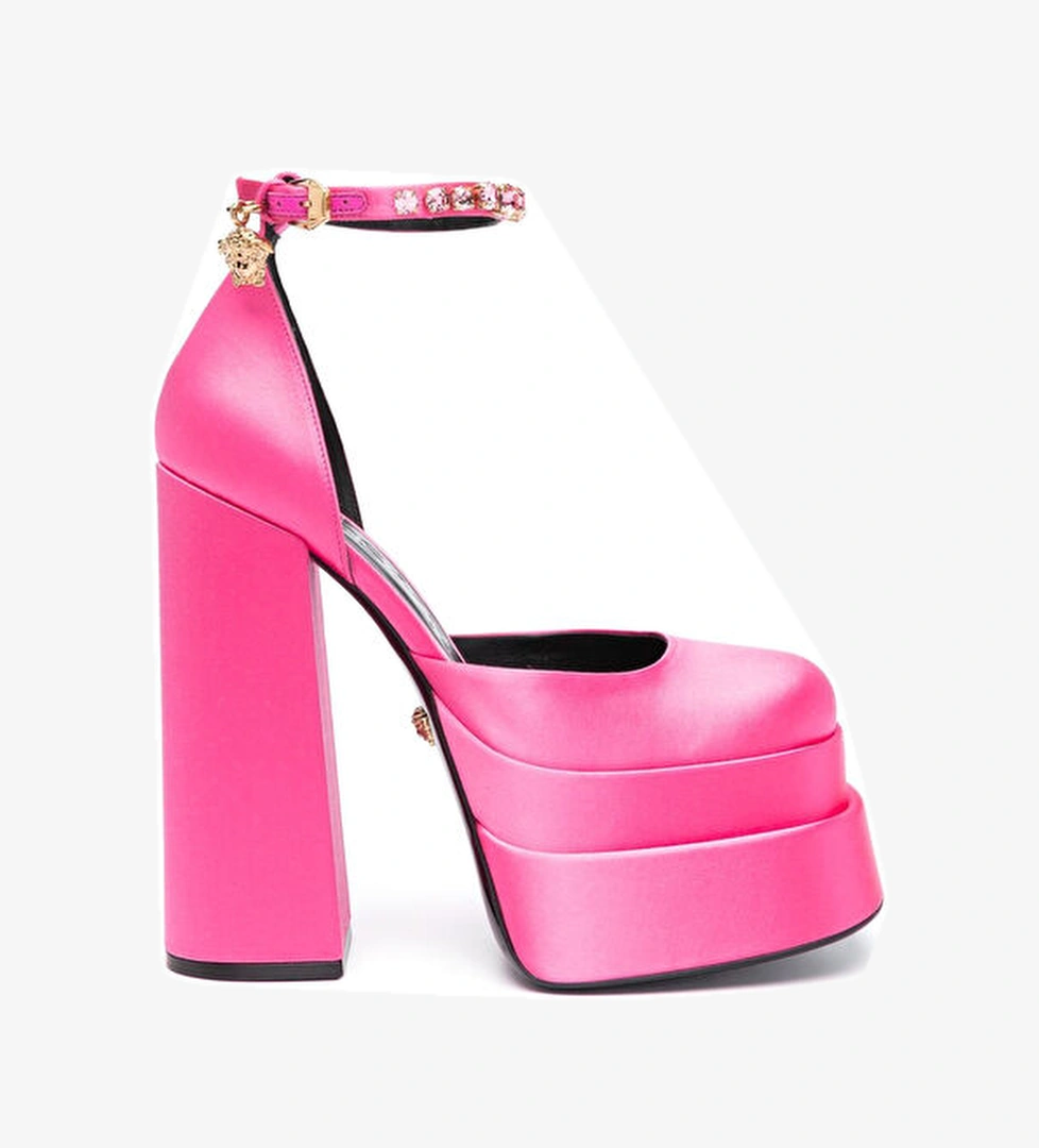 Versace Medusa Aevitas Platform Fuşya Topuklu Ayakkabı model görseli