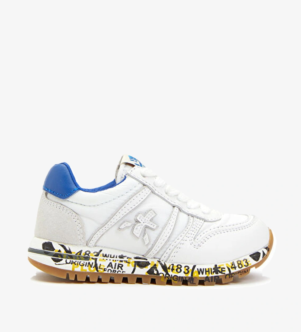 Premiata Beyaz Logo Detaylı Unisex Çocuk Deri Sneaker model görseli