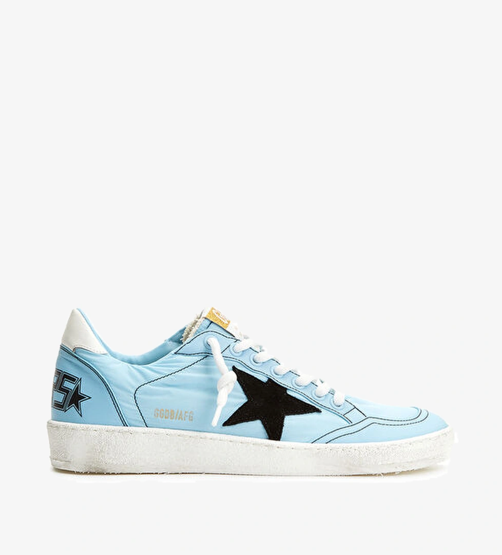 Golden Goose Ball Star Mavi Logolu Kadın Sneaker model görseli