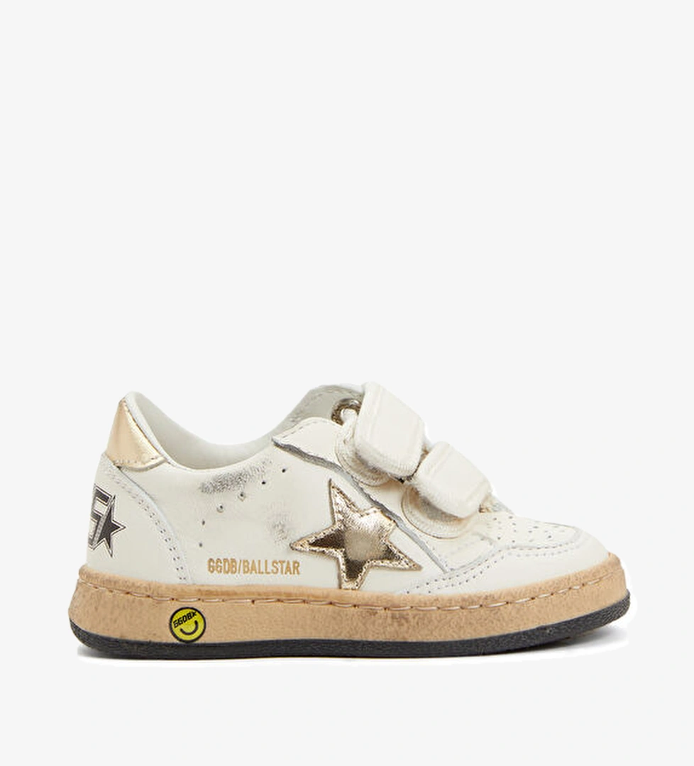 Golden Goose Ballstar Gold Unisex Çocuk Deri Sneaker model görseli