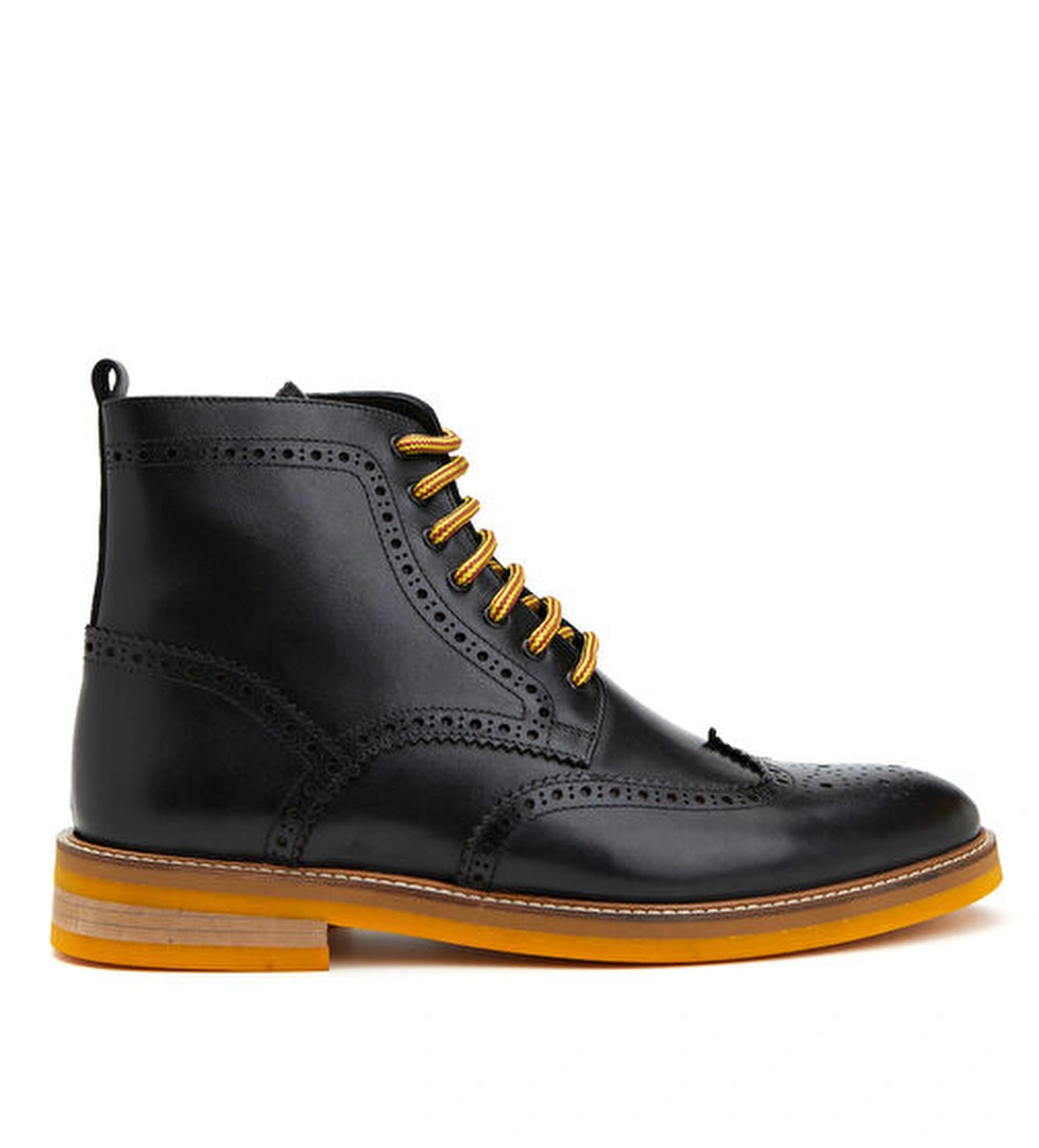 Divarese Divarese Siyah Erkek Deri Bot Beymen'de! Siyah - 1. görsel