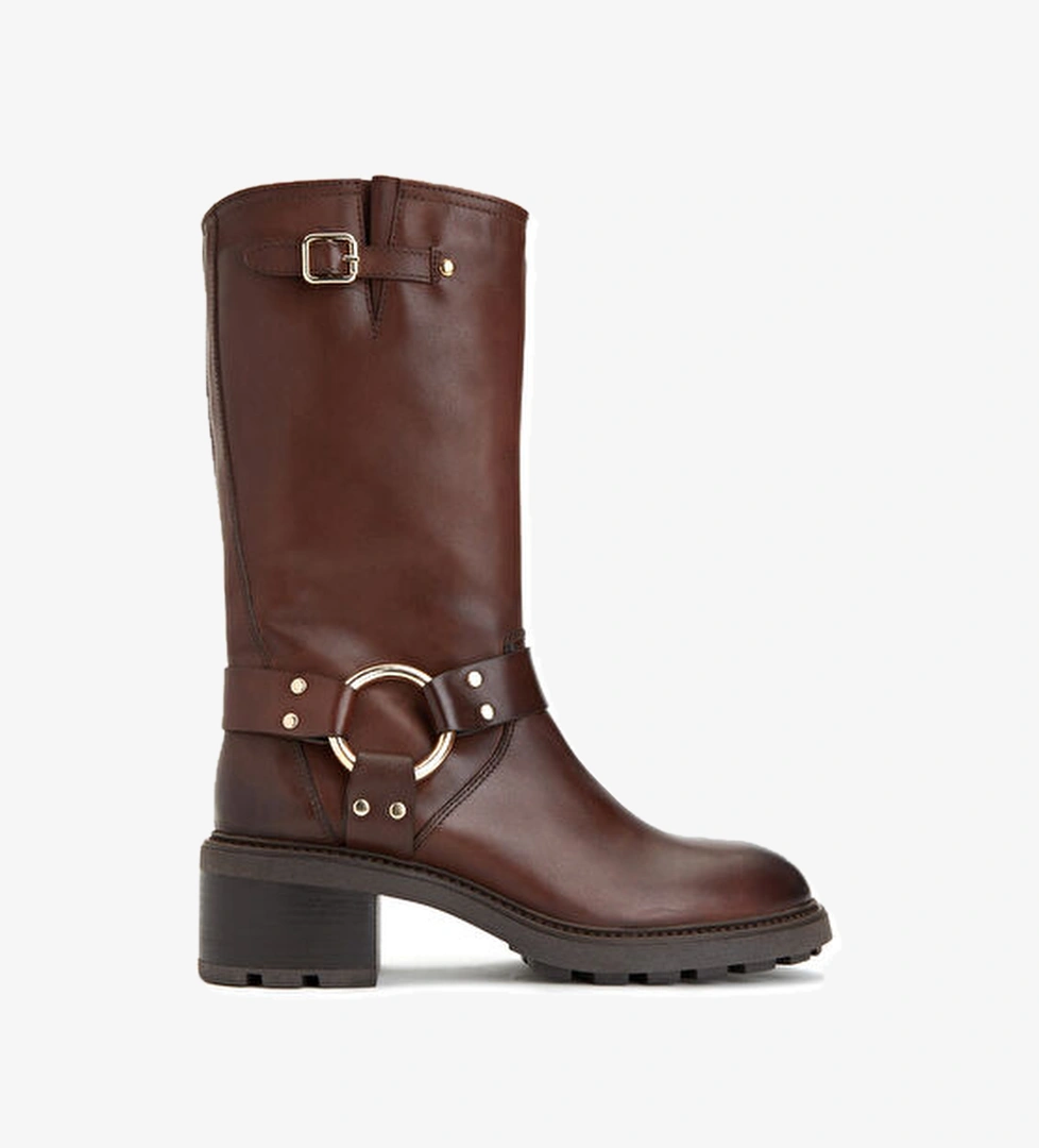 Divarese Divarese Kahverengi Kadın Deri Bot Beymen'de! Kahverengi - 1. görsel