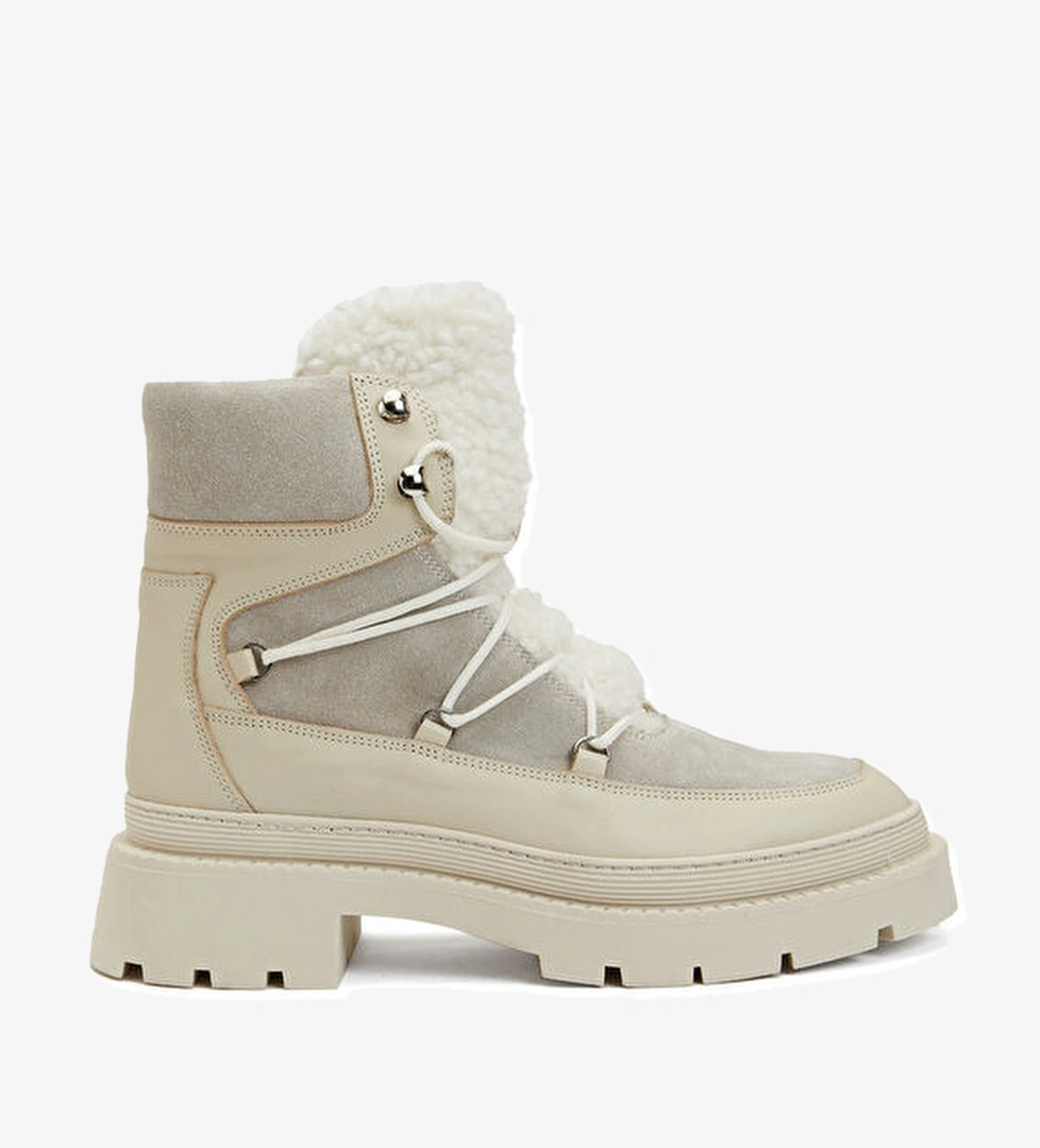 Divarese Divarese Bej Kadın Deri Bot Beymen'de! Bej - 1. görsel