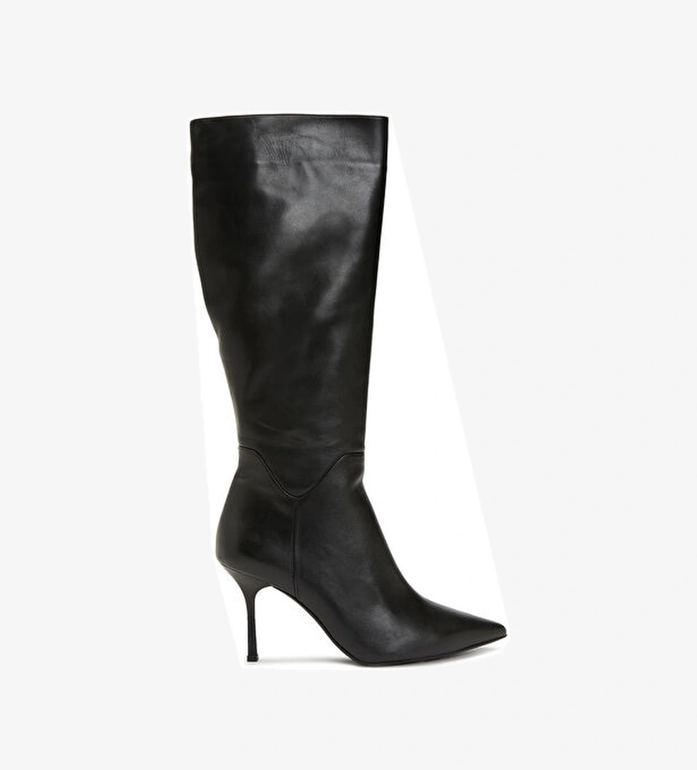 Divarese Divarese Siyah Kadın Deri Çizme Bot | Beymen Siyah - 1. görsel