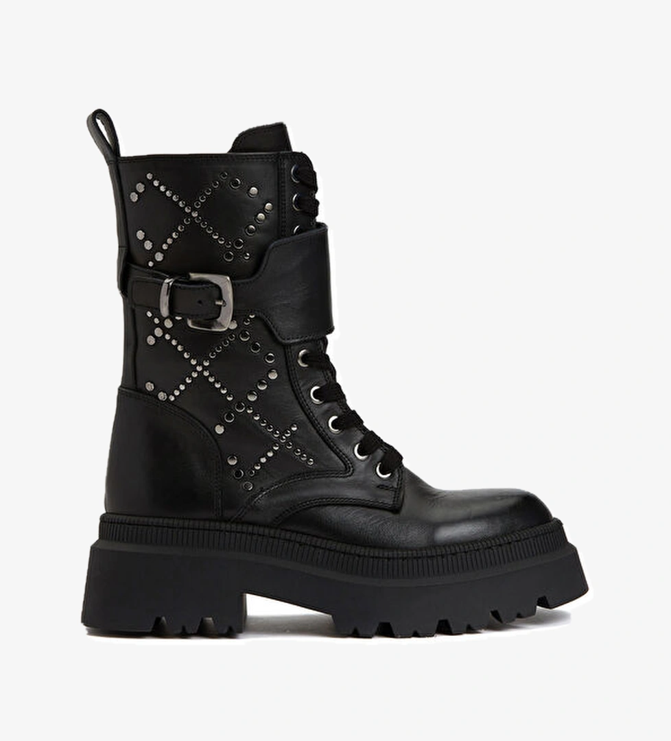 Divarese Divarese Siyah Kadın Deri Bot | Beymen Siyah - 1. görsel