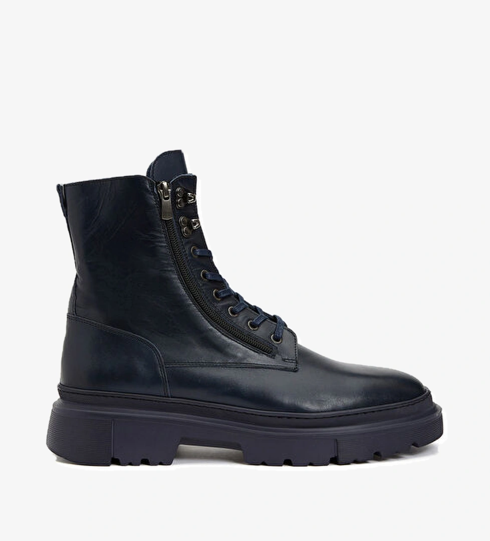 Divarese Lacivert Erkek Deri Bot model görseli