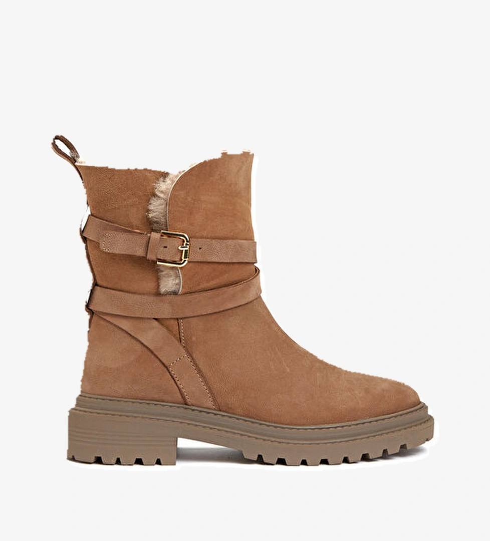 Divarese Vizon Kadın Deri Bot model görseli