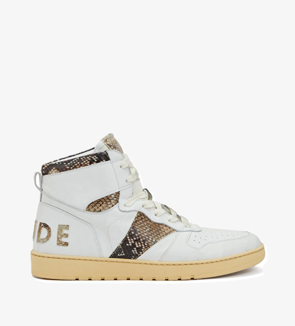 Rhude Beyaz Logolu Erkek Deri Sneaker model görseli