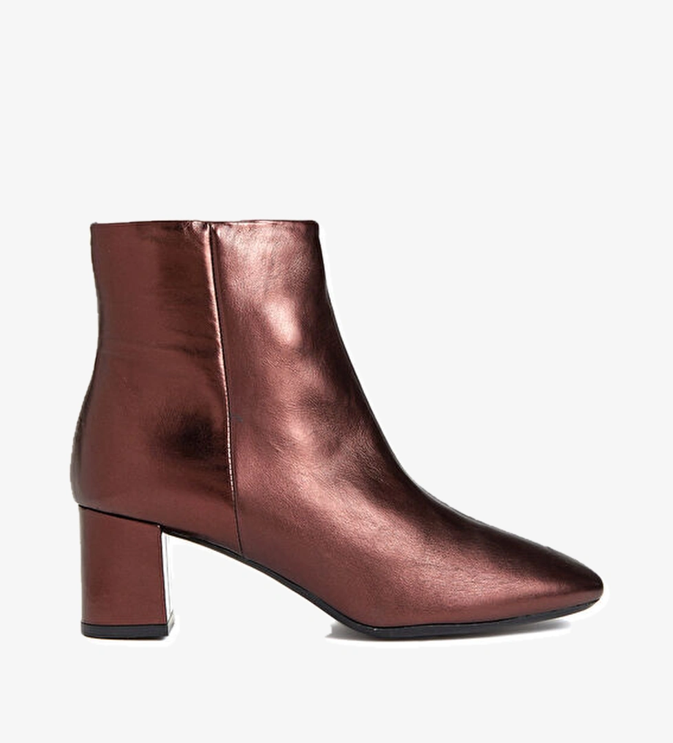 George Hogg Bordo Kadın Deri Bot model görseli