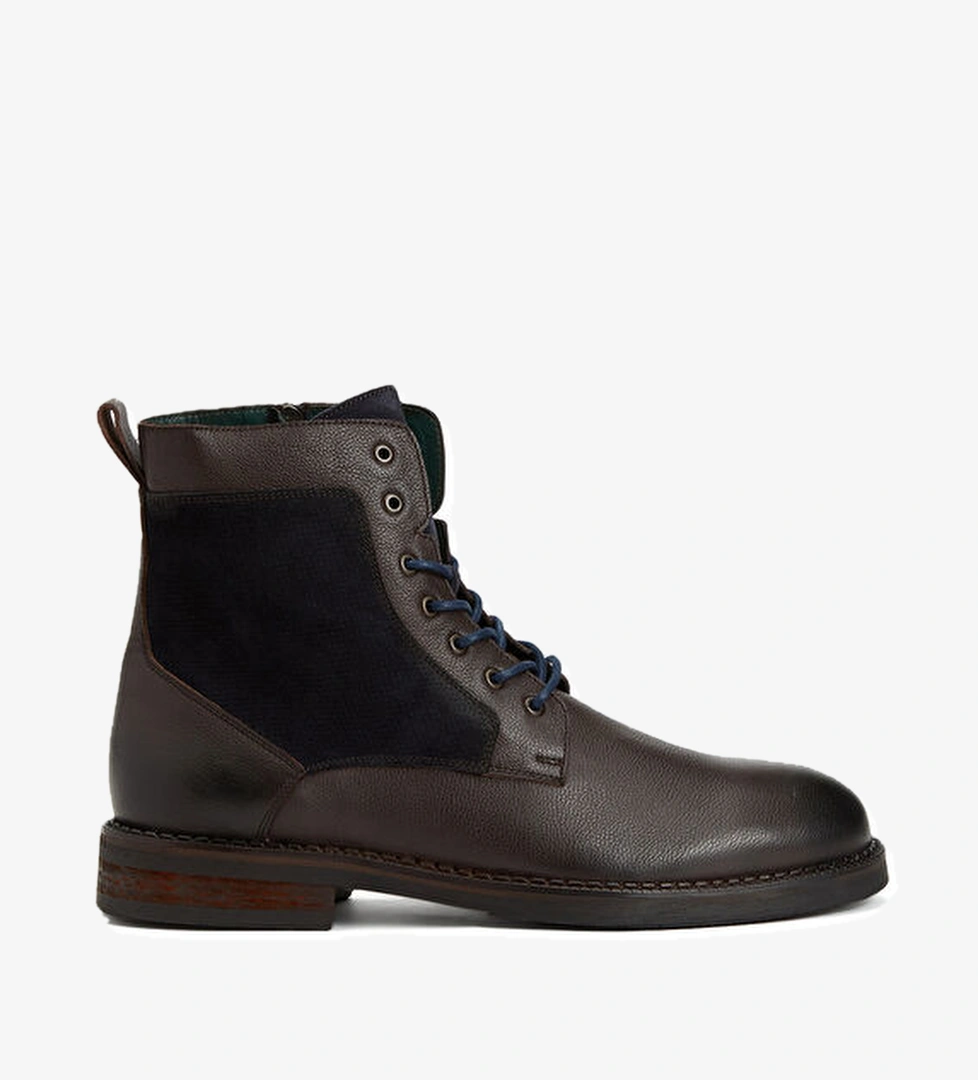 George Hogg Kahverengi Bağcıklı Erkek Deri Bot model görseli