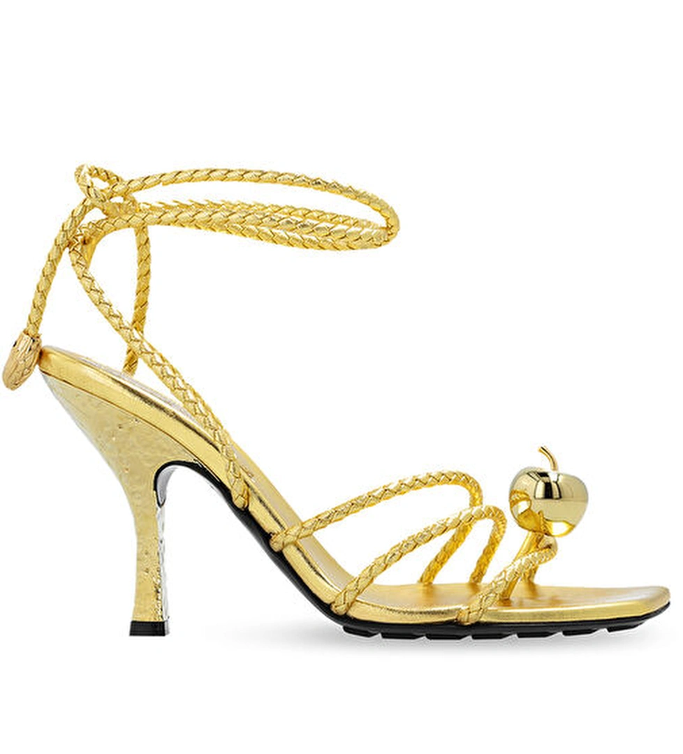 Gold Kadın Deri Sandalet - Görsel 1