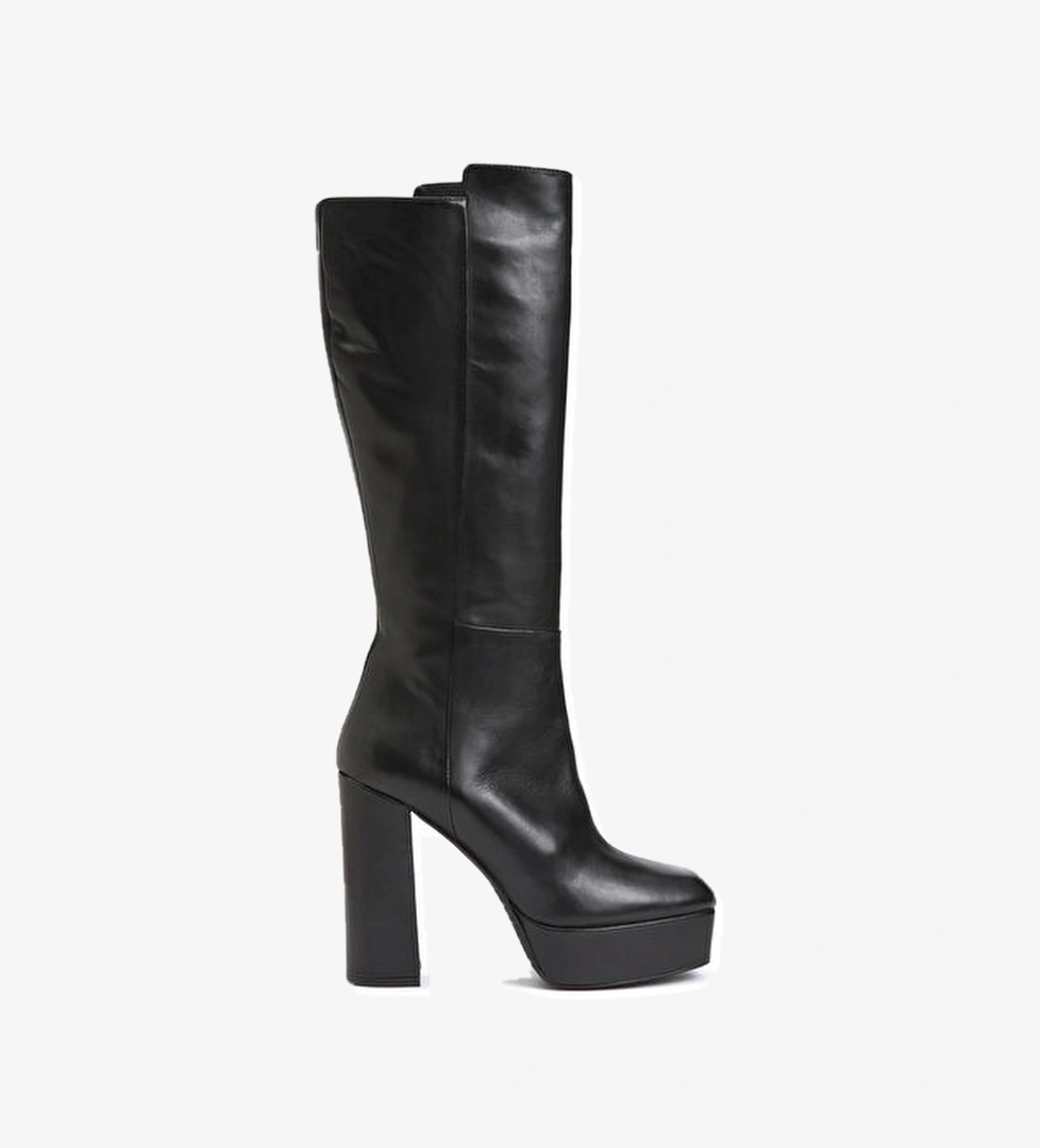 Network Network Siyah Kadın Deri Çizme Bot | Beymen Siyah - 1. görsel
