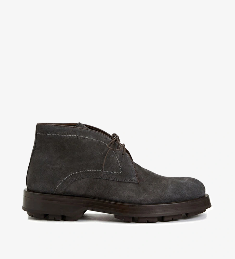 Network Gri Erkek Süet Bot model görseli