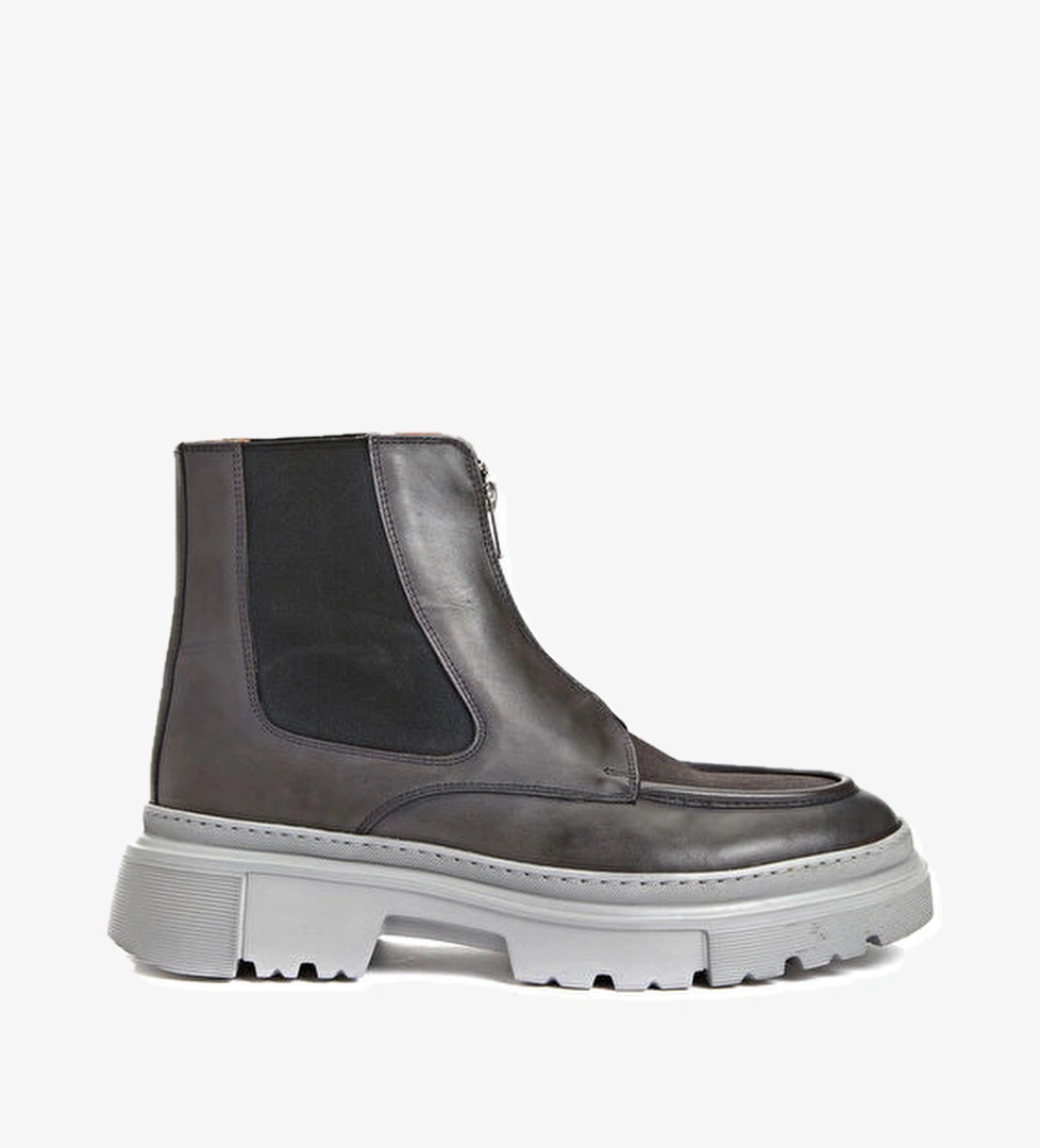 Network Gri Erkek Deri Bot model görseli