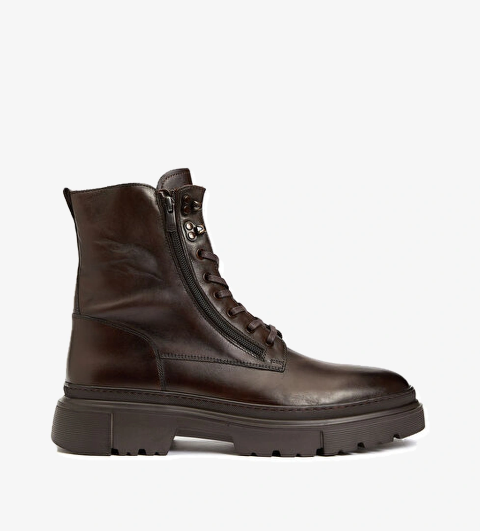 Kahverengi Erkek Deri Bot - Görsel 1